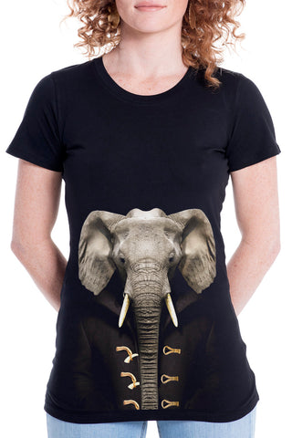 Women's Elephant Fitted Tee
