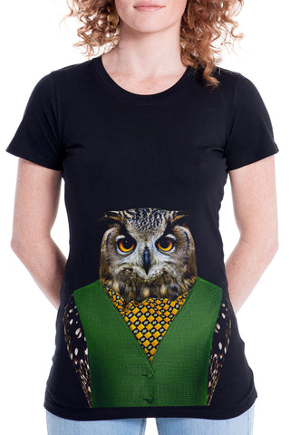 Women's Owl Fitted Tee