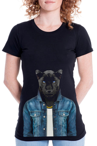 Women's Panther Male Fitted Tee