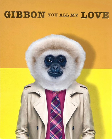 Gibbon You All My Love Greeting Card