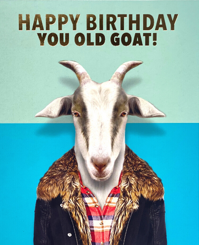 Old Goat Greeting Card