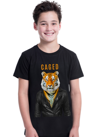 Caged Tiger Kids T-Shirt
