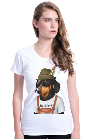 Women's Dachshund Fitted Tee