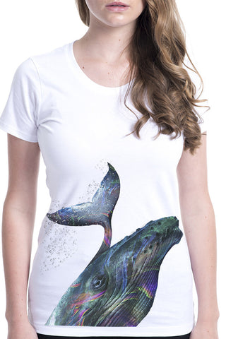 Women's Whale Fitted Tee