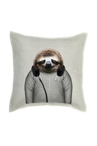Sloth Cushion Cover - Linen