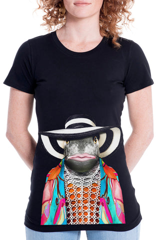 Women's Fish Fitted Tee