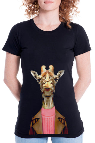 Women's Giraffe Fitted Tee