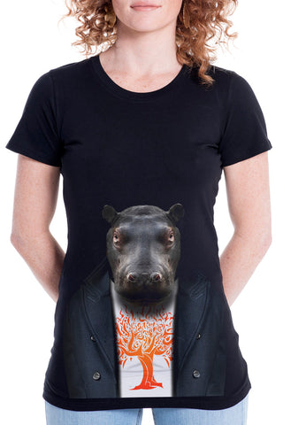 Women's Hippo Fitted Tee