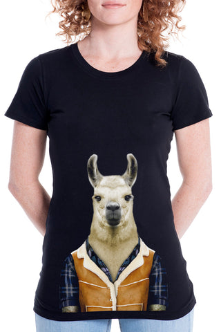 Women's Llama Fitted Tee
