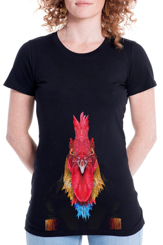Women's Young Rooster Fitted Tee
