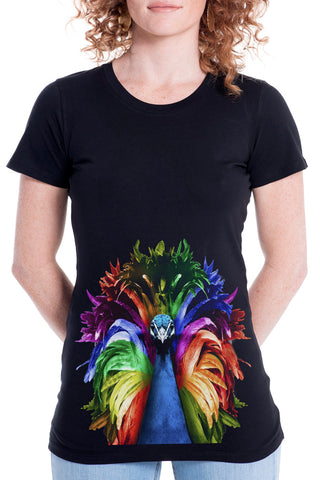 Women's Pride Peacock Fitted Tee