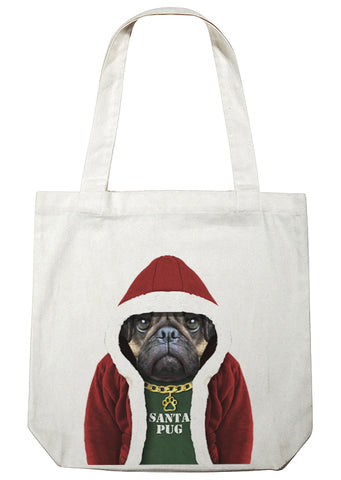 Santa Pug Tote