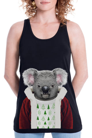 Women's Christmas Koala Singlet