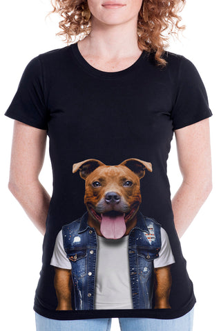 Women's Staffy Fitted Tee