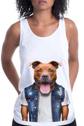 Women's Staffy Singlet