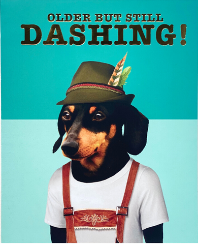 Dashing Greeting Card