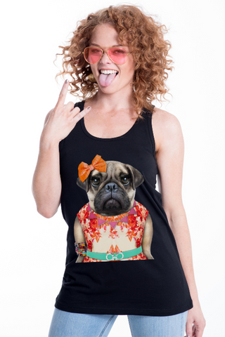 Women's Miss Pug Singlet