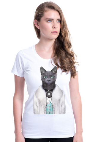 Women's Princess Cat Fitted Tee