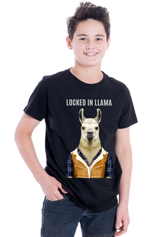 Locked in Llama Kids T-Shirt
