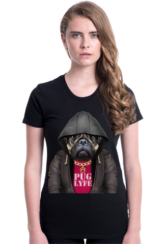 Women's Pug Lyfe Fitted Tee