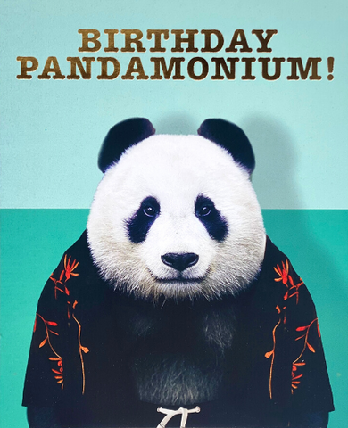 Birthday Pandamonium Greeting Card