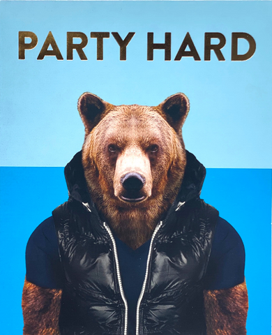 Party Hard Greeting Card