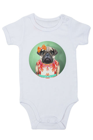 Miss Pug Baby Grow