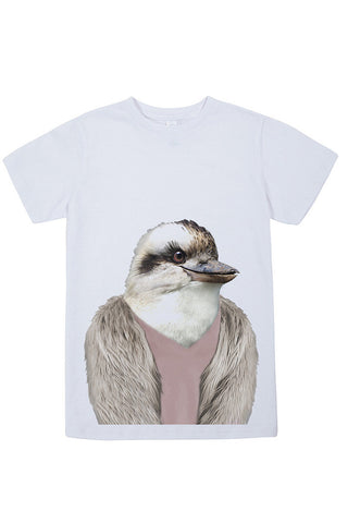 Kids Kookaburra T-Shirt - Kid's Tee, White