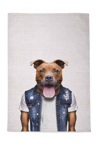 Staffy Tea Towel