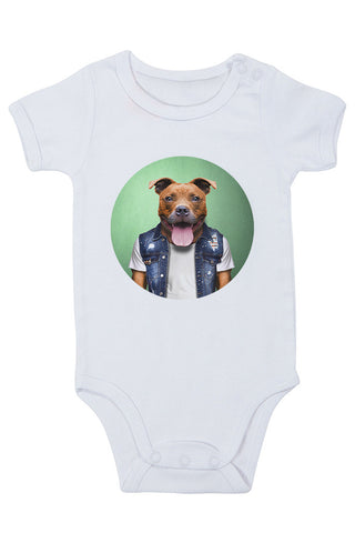 Staffy Baby Grow