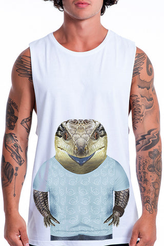 Men's Blue Tongue Lizard Tank