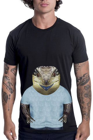 Men's Blue Tongue Lizard T-Shirt
