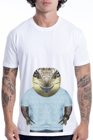 Men's Blue Tongue Lizard T-Shirt