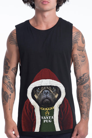 Men's Santa Pug Tank