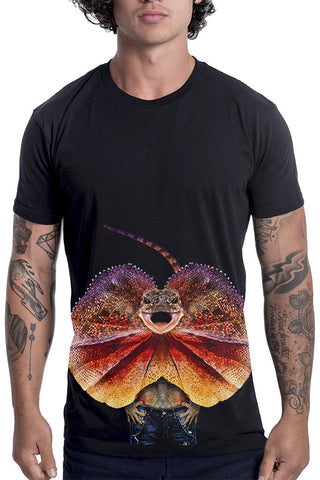 Men's Frill Neck Lizard T-Shirt