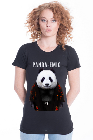 PANDA-EMIC Women's Fitted Tee