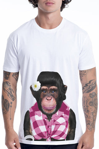 Men's Monkey Female T-Shirt