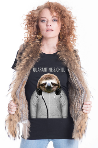 Quarantine & Chill Women's Fitted Tee