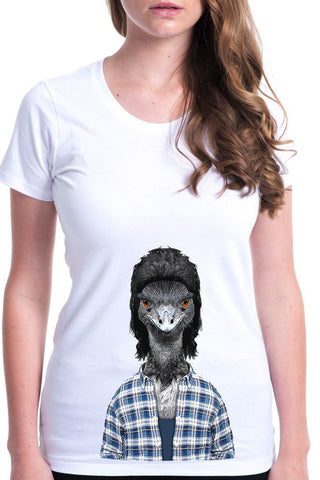 women's emu t-shirt white