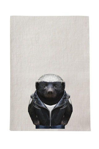 Honey Badger Tea Towel