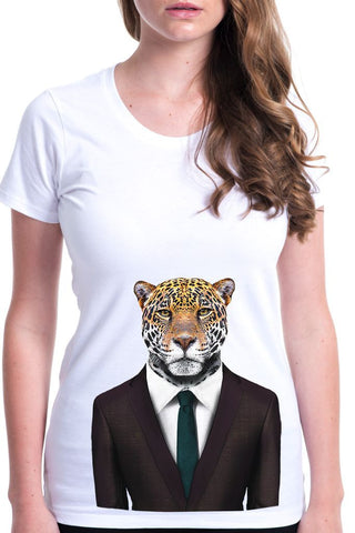 women's jaguar t-shirt white