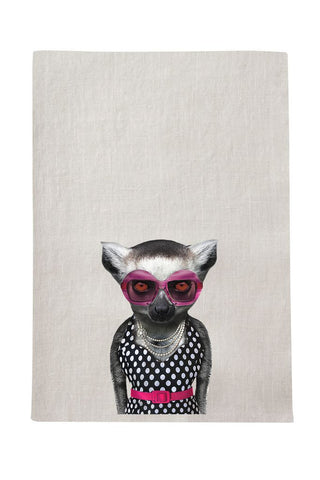 Lemur Tea Towel