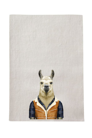 Llama Tea Towel