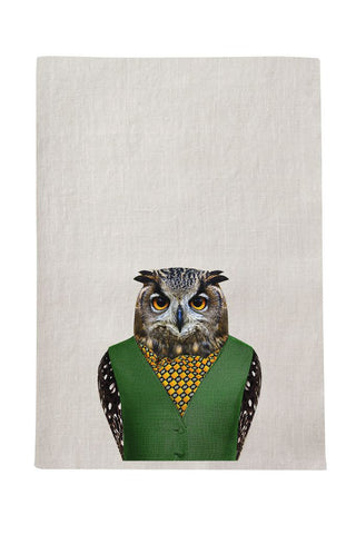 Owl Tea Towel