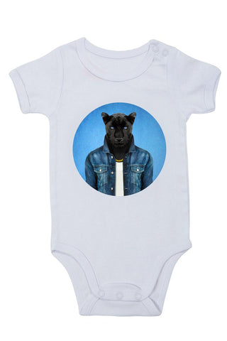 male panther - baby grow