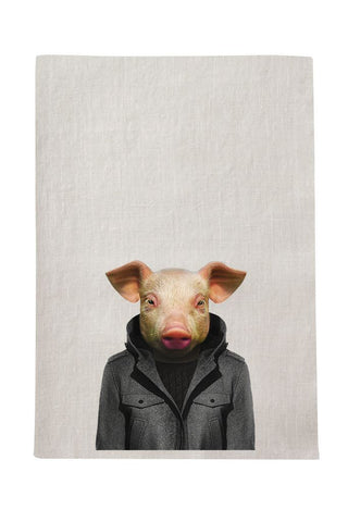 Pig Tea Towel