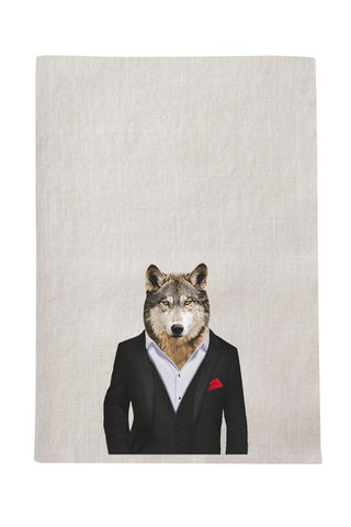 Wolf Tea Towel