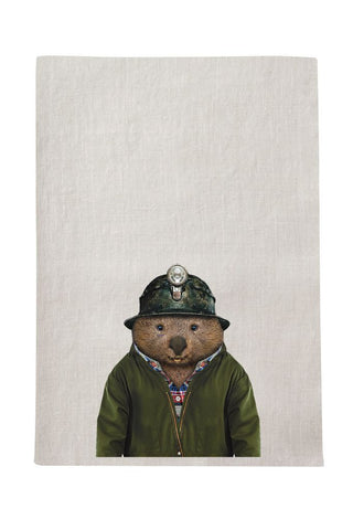 Wombat Tea Towel