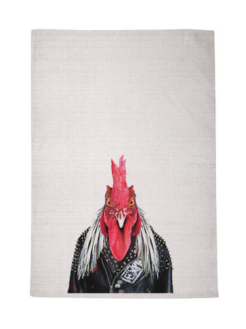 Rooster Tea Towel