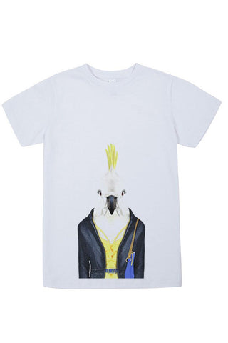 Kids Cockatoo T-Shirt - Kid's Tee, White